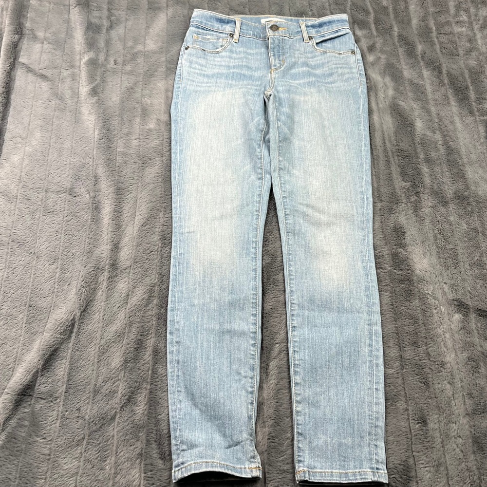 LOFT Modern Skinny Crop Jeans Light Wash Blue Denim Size 25/0